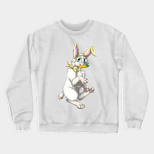 Bobtail BunnyCat: Cream Lynx Point (Yellow) Crewneck Sweatshirt